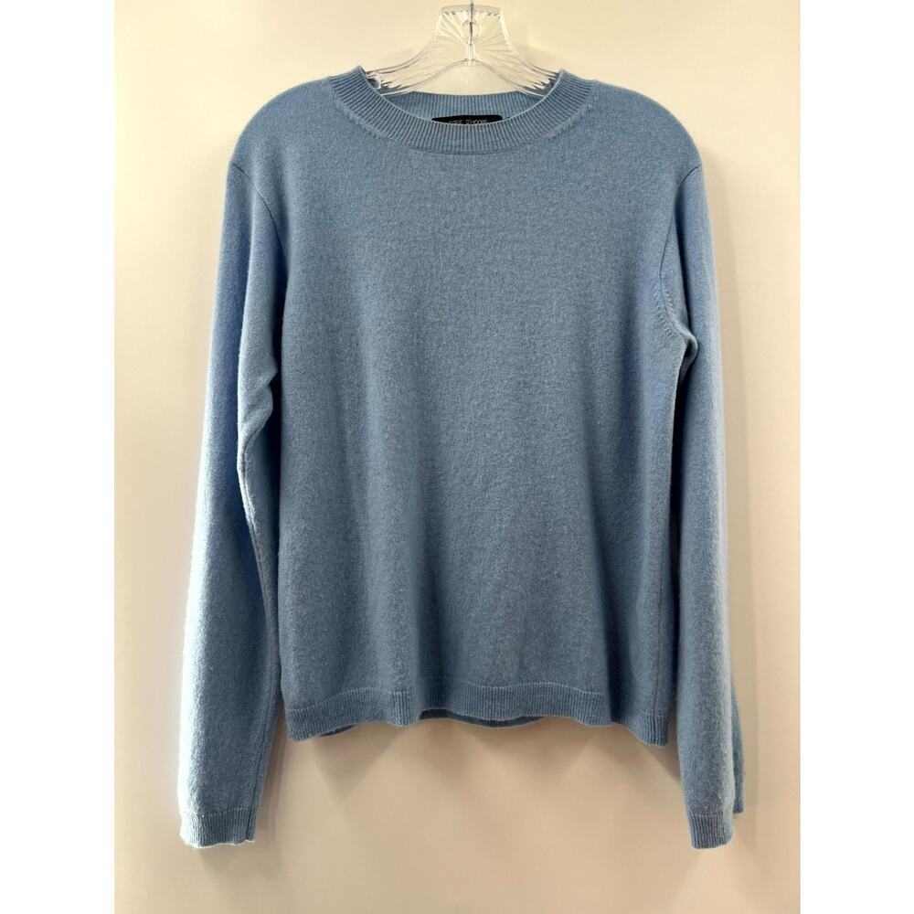 Sofie D'Hoore Women's Light Blue Cashmere Crew Neck Pullover Sweater Size Small